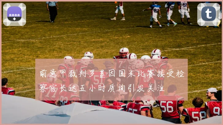 前意甲裁判罗基因国米比赛接受检察官长达五小时质询引发关注